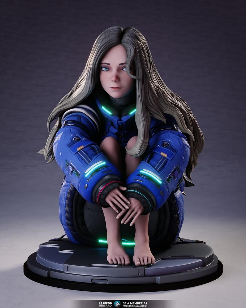 LA3Design – Diana Pragmata Fan Art – 3D Print Model STL