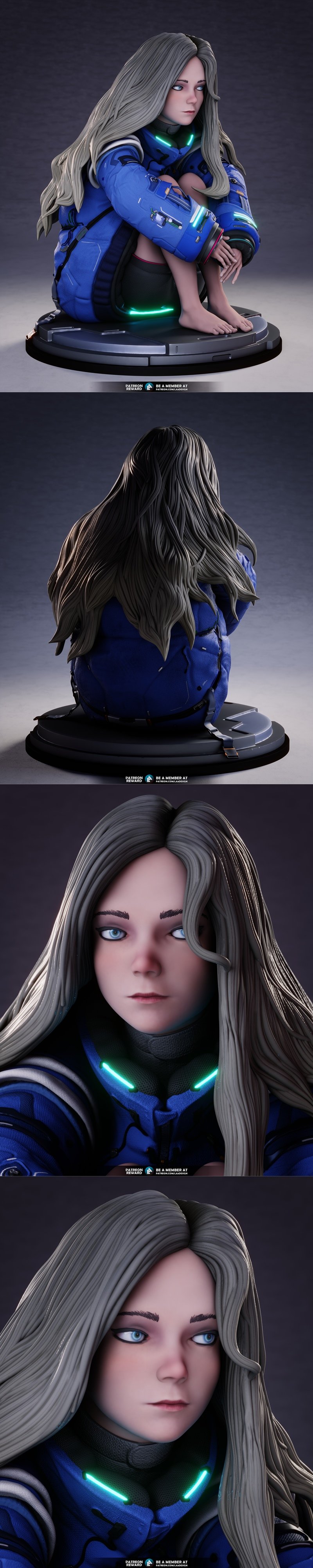 LA3Design – Diana Pragmata Fan Art – 3D Print Model STL