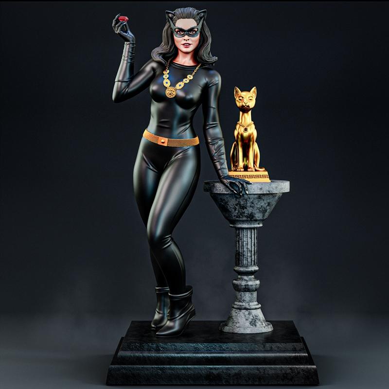BrunoArt3D – Julie Newmar Catwoman – 3D Print Model STL