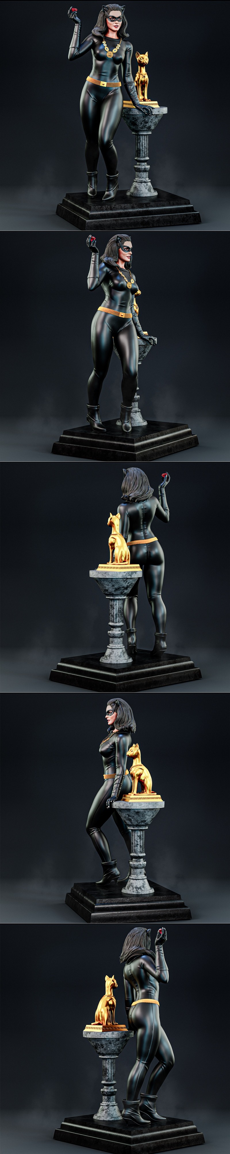 BrunoArt3D – Julie Newmar Catwoman – 3D Print Model STL