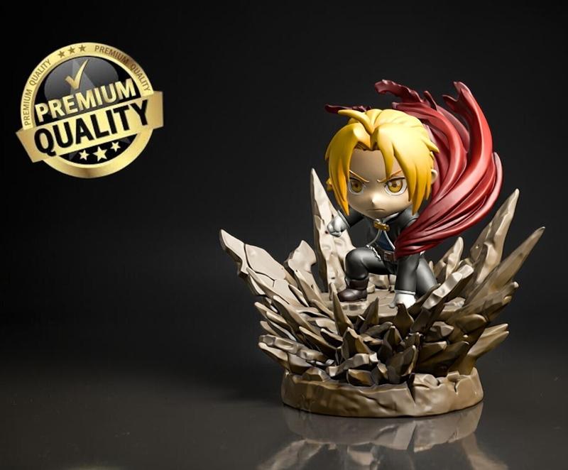 Edward Elric Fullmetal Alchemist Figure Chibi – 3D Print Model STL