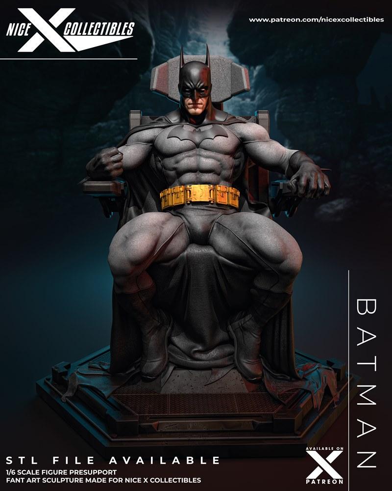 Nice X Collectibles - 乐高蝙蝠侠王座 - 3D打印模型|Nice X Collectibles – Batman Throne – 3D Print Model STL