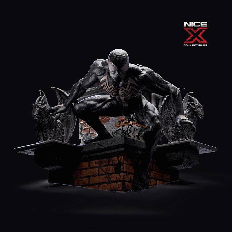 Nice X Collectibles - 合体蜘蛛侠 3D打印模型|Nice X Collectibles – Symbiote Spiderman – 3D Print Model STL