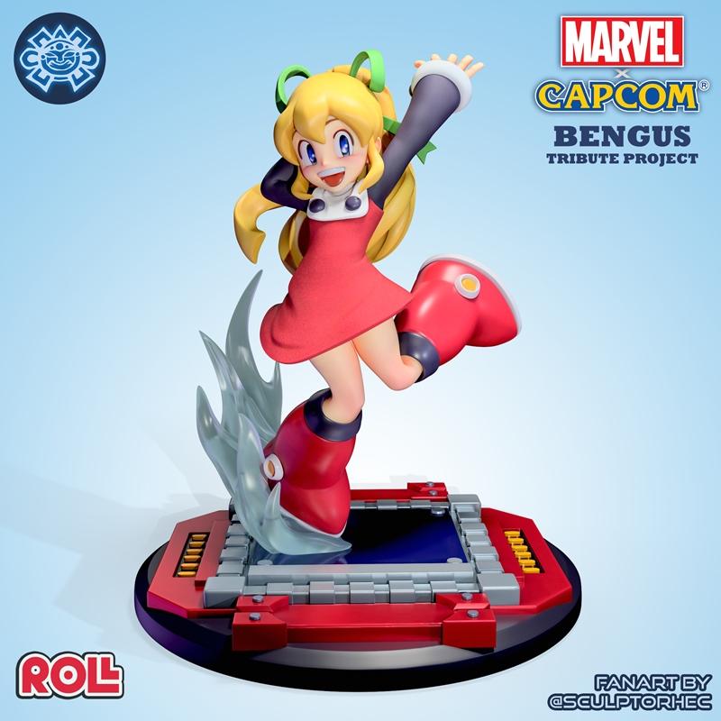 漫威对战卡普空 - 贝努斯风格连招 - 3D打印模型|Marvel vs Capcom – Bengus Style Roll – 3D Print Model STL