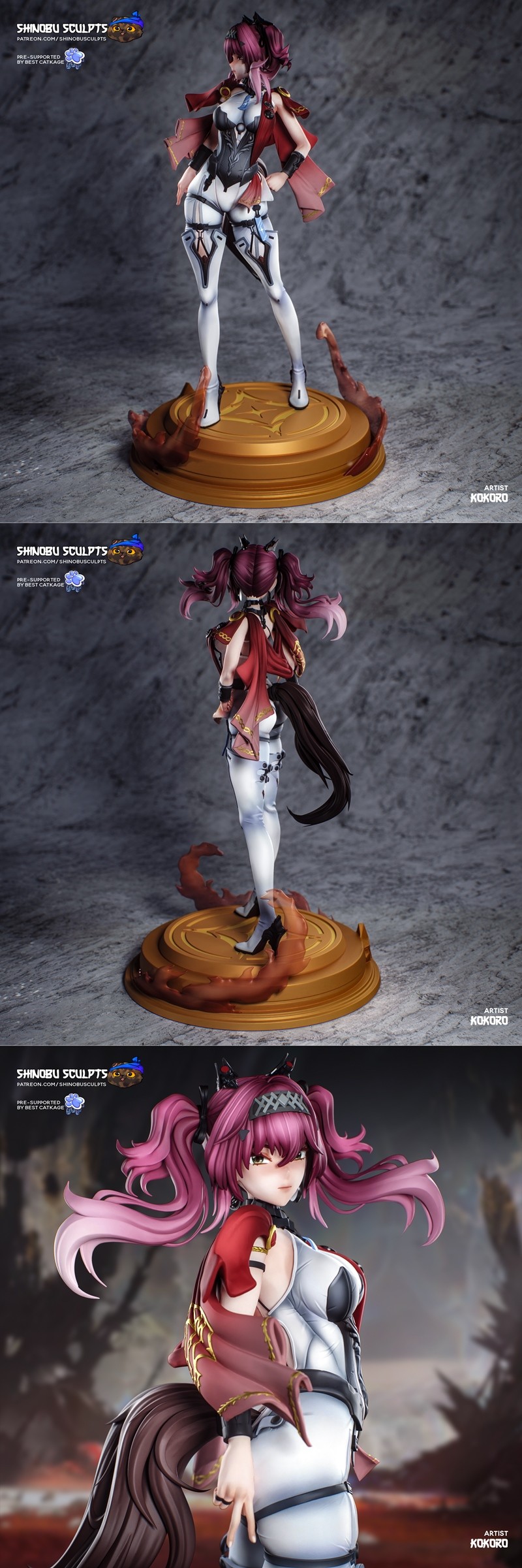 Shinobu Sculpts – Lupa – Wuwa – 3D Print Model STL