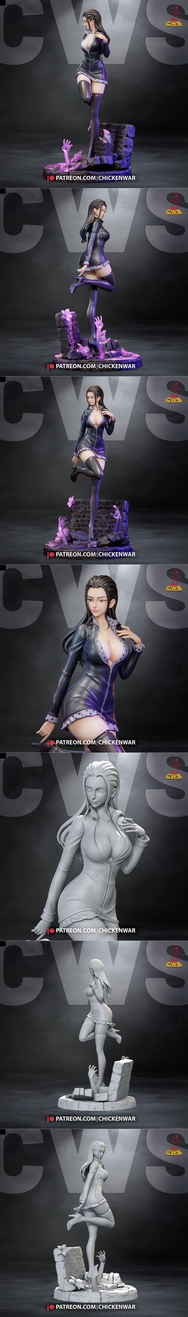 三渲二风格尼可·罗宾3D打印模型|CW Studio – Nico Robin (One Piece) – 3D Print Model STL