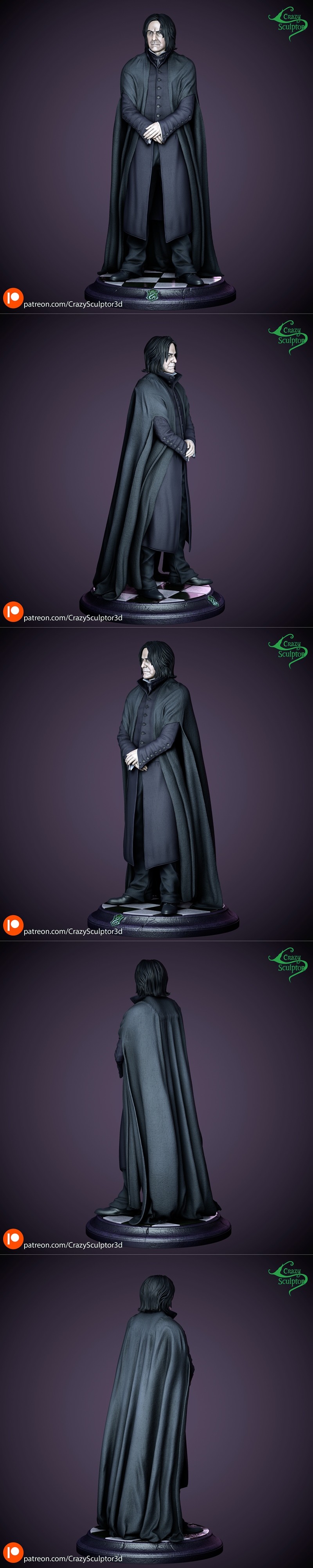 Crazy Sculptor – Severus Snape – 3D Print Model STL