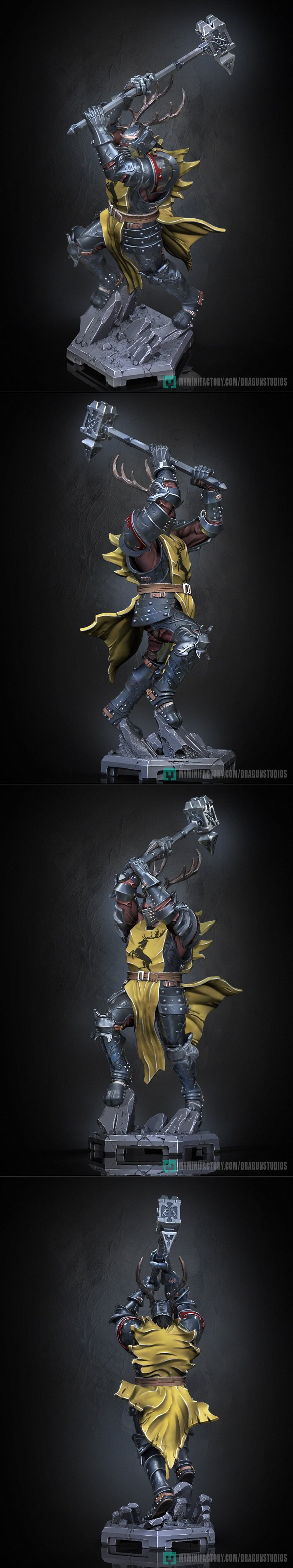 Dragun Studios – Robert Baratheon – 3D Print Model STL