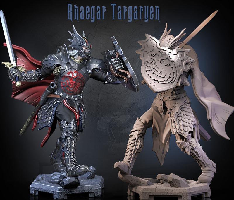 Dragun Studios – Rhaegar Targaryen – 3D Print Model STL