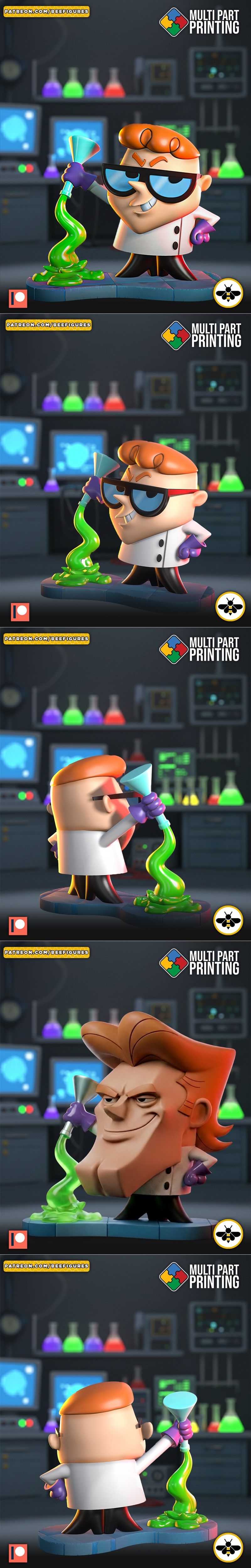 Bee Figures – Dexter – Dexter Laboratory – 3D Print Model STL