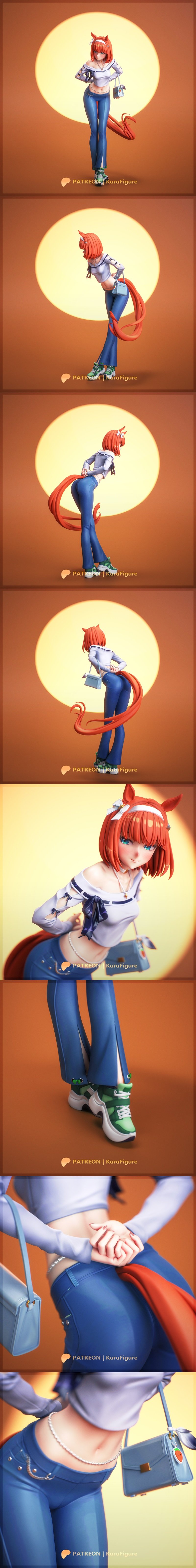 Kuru Figure - 默契春香 - 3D打印模型|Kuru Figure – Silence Suzuka – 3D Print Model STL