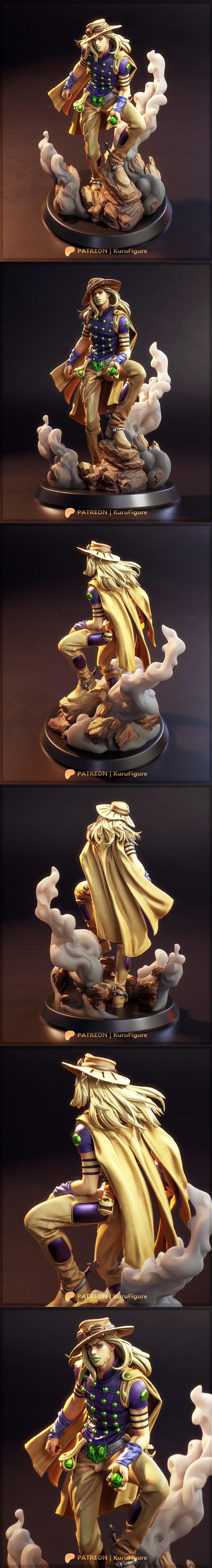 Kuru Figure - Gyro Zeppeli 3D打印模型|Kuru Figure – Gyro Zeppeli – 3D Print Model STL