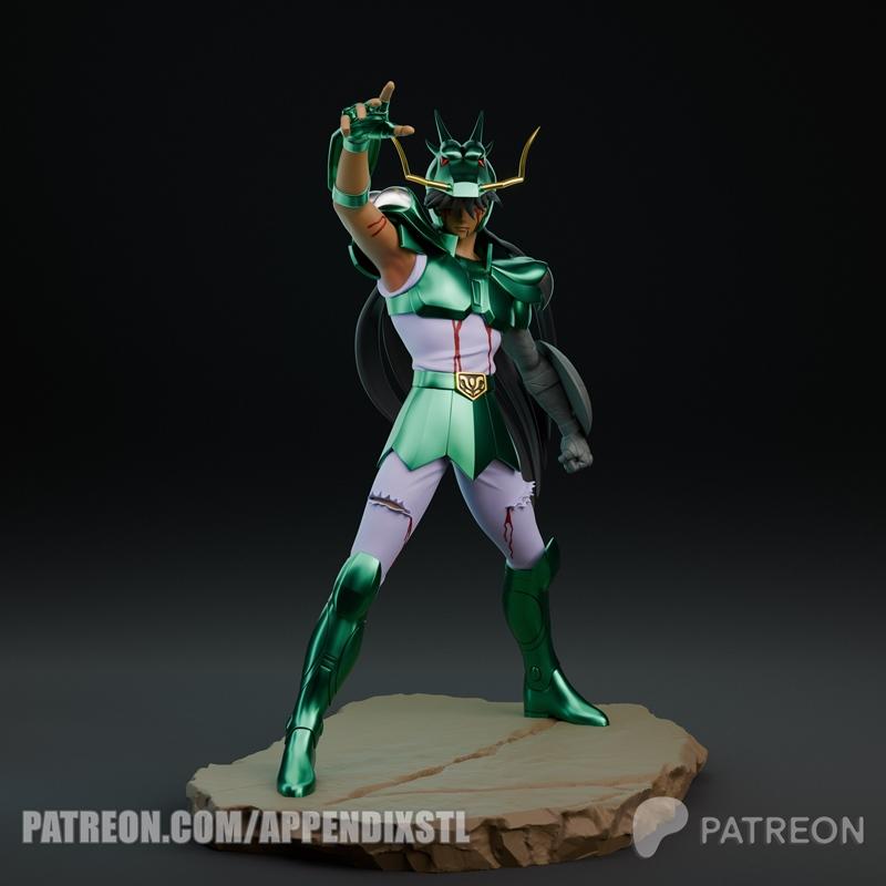 Appendix – Dragon Shiryu (Petrified Arm Ver.) – 3D Print Model STL