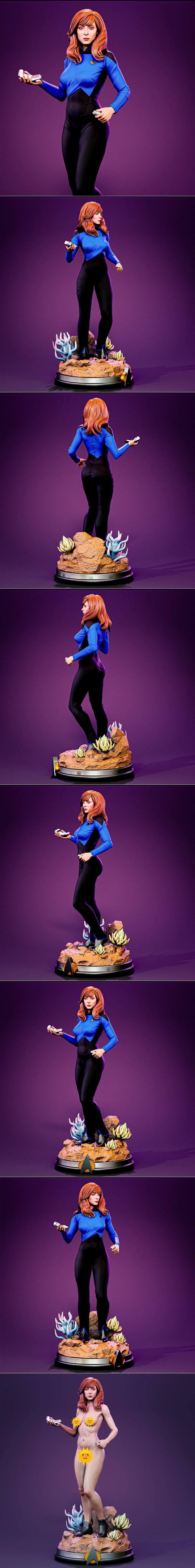 BrunoArt3D - 贝弗利·克鲁瑟 - 3D打印模型|BrunoArt3D – Beverly Crusher – 3D Print Model STL