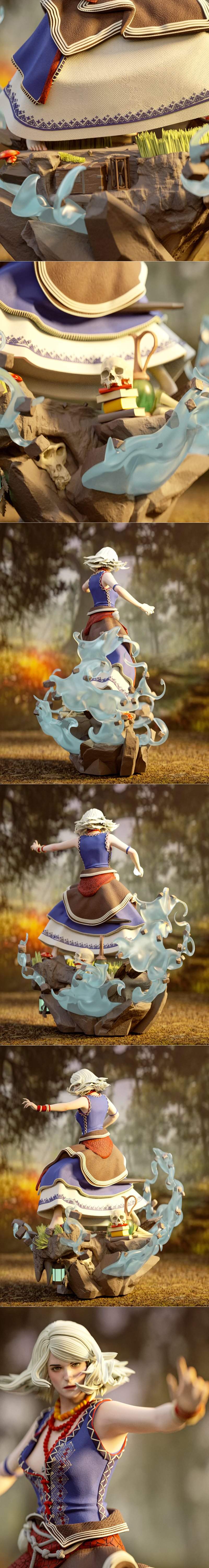 Yongblood Sculpture – Keira Metz – The Witcher 3 – 3D Print Model STL
