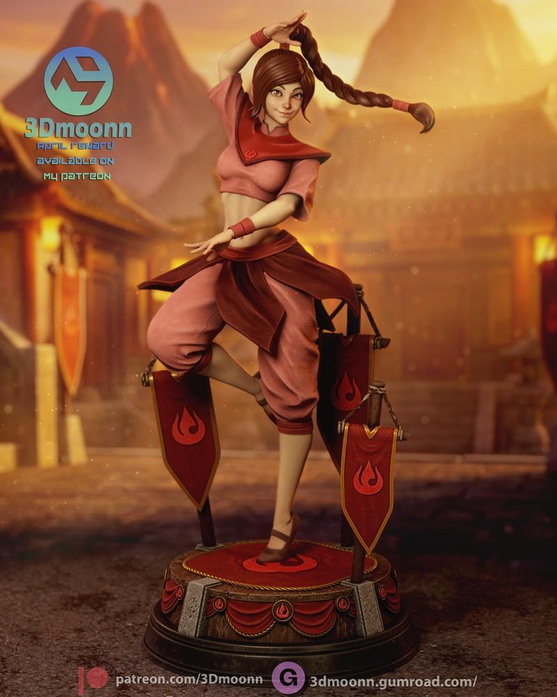 3Dmoonn – Ty Lee – avatar the last airbender – 3D Print Model STL