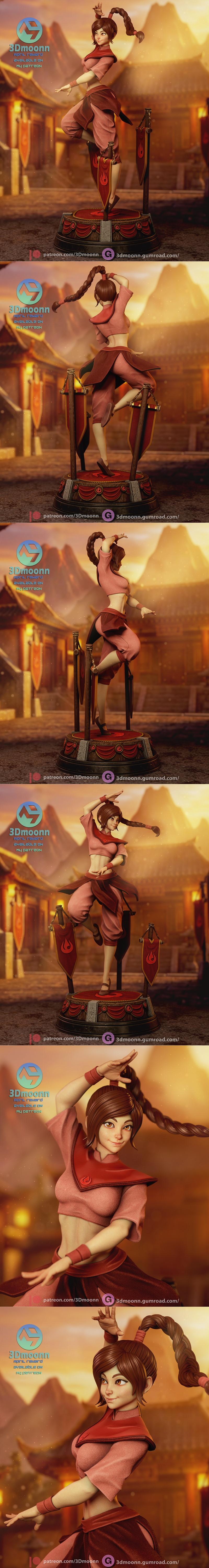 3Dmoonn – Ty Lee – avatar the last airbender – 3D Print Model STL
