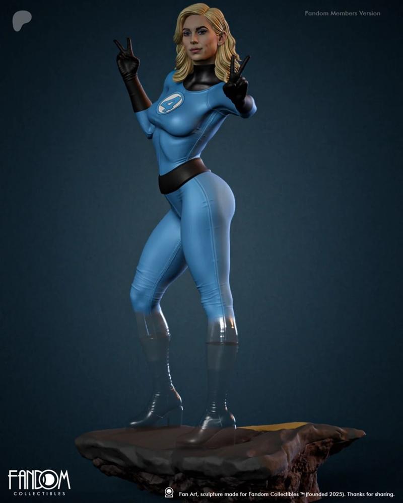 粉丝收藏品 - 芝加哥风暴 - 3D打印模型|Fandom Collectibles – Sue Storm – 3D Print Model STL