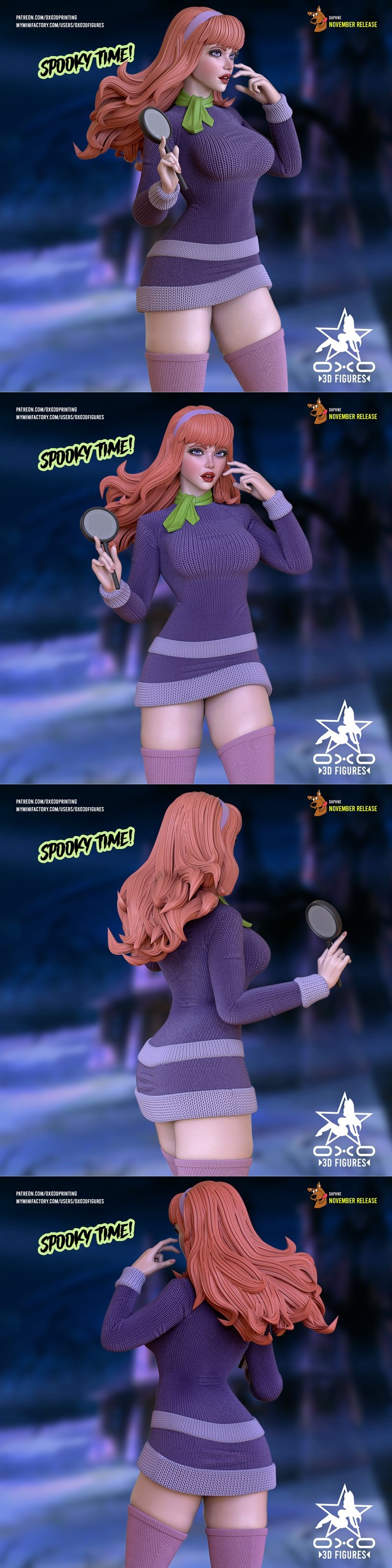 OXO3D - Daphne - 3D打印模型|OXO3D – Daphne – 3D Print Model STL