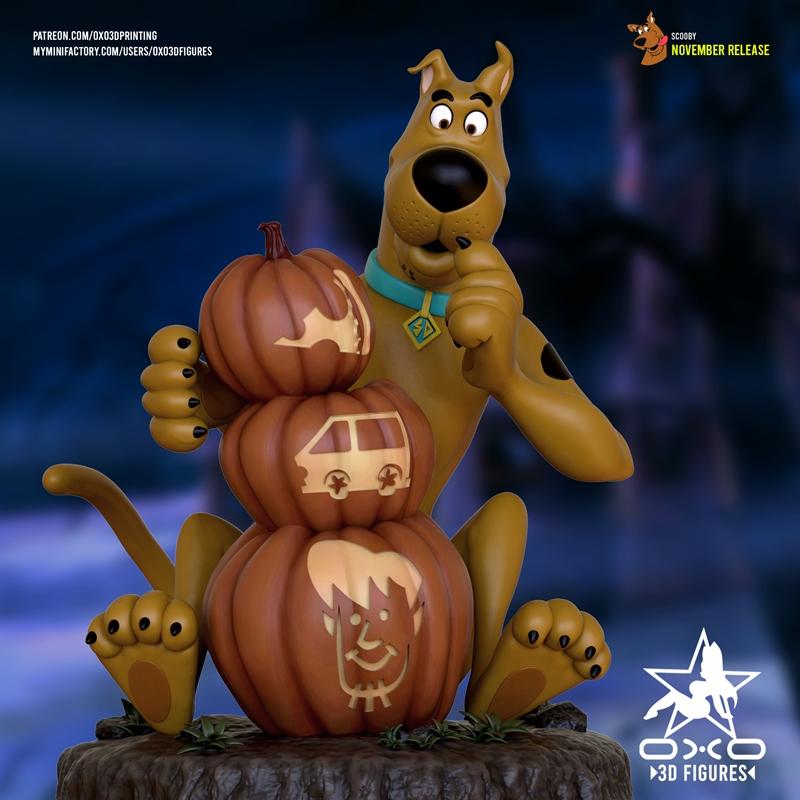 OXO3D – 3D打印模型 – 阿尼玛斯达（斯库比·杜）|OXO3D – Scooby Doo – 3D Print Model STL