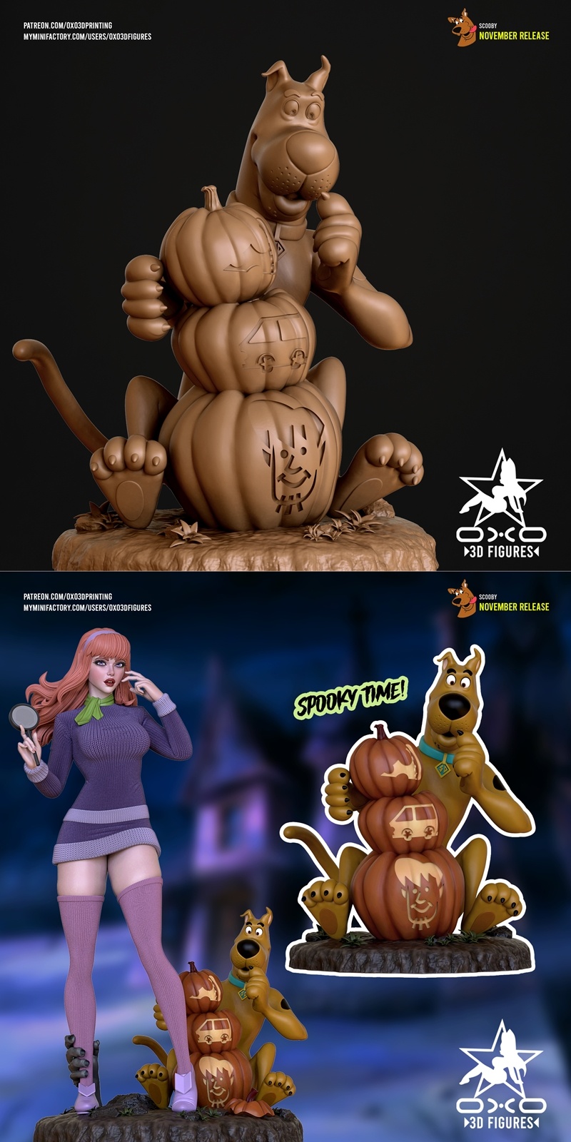 OXO3D – 3D打印模型 – 阿尼玛斯达（斯库比·杜）|OXO3D – Scooby Doo – 3D Print Model STL