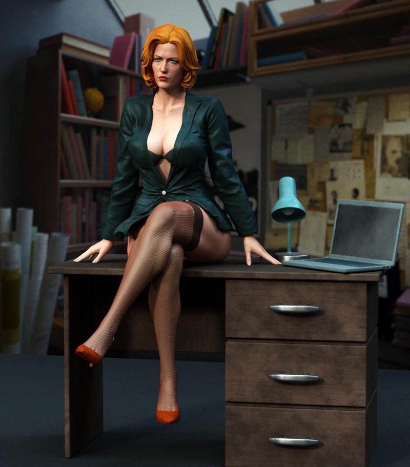 Exclusive – Dana Scully – Files-X – 3D Print Model STL