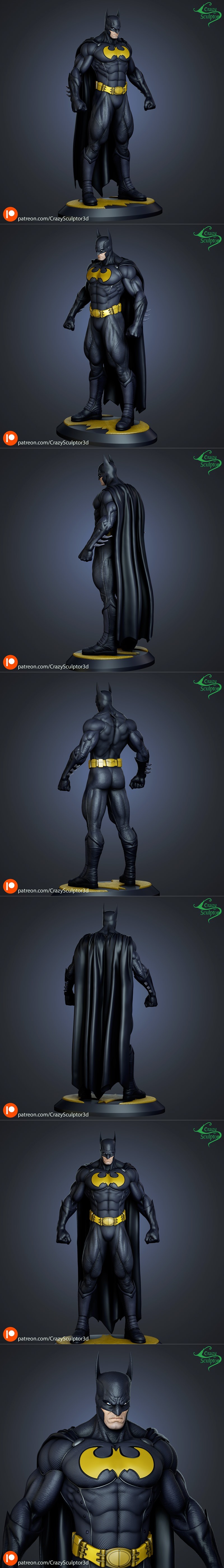 Crazy Sculptor – Batman – 3D Print Model STL