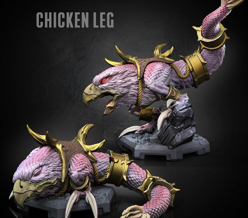 Dragun Studios – Chicken Leg – 3D Print Model STL