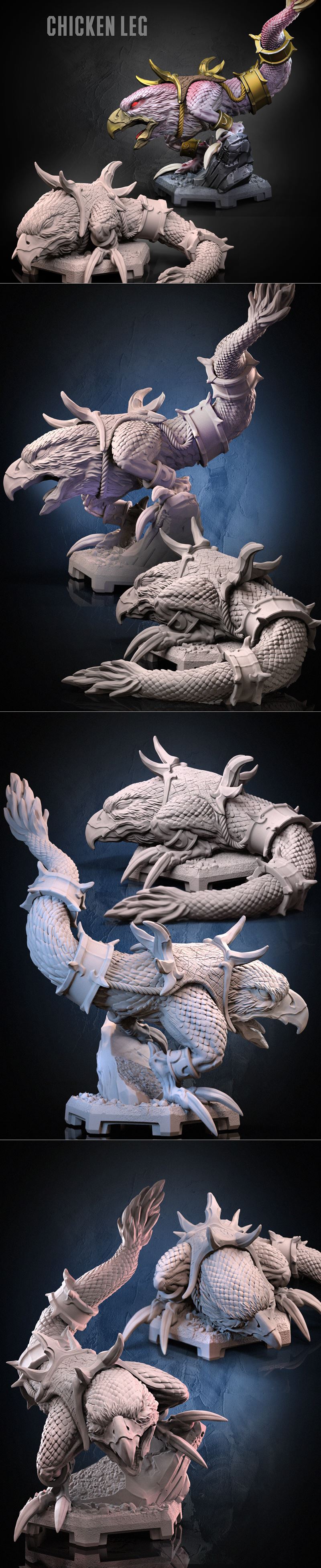 Dragun Studios – Chicken Leg – 3D Print Model STL