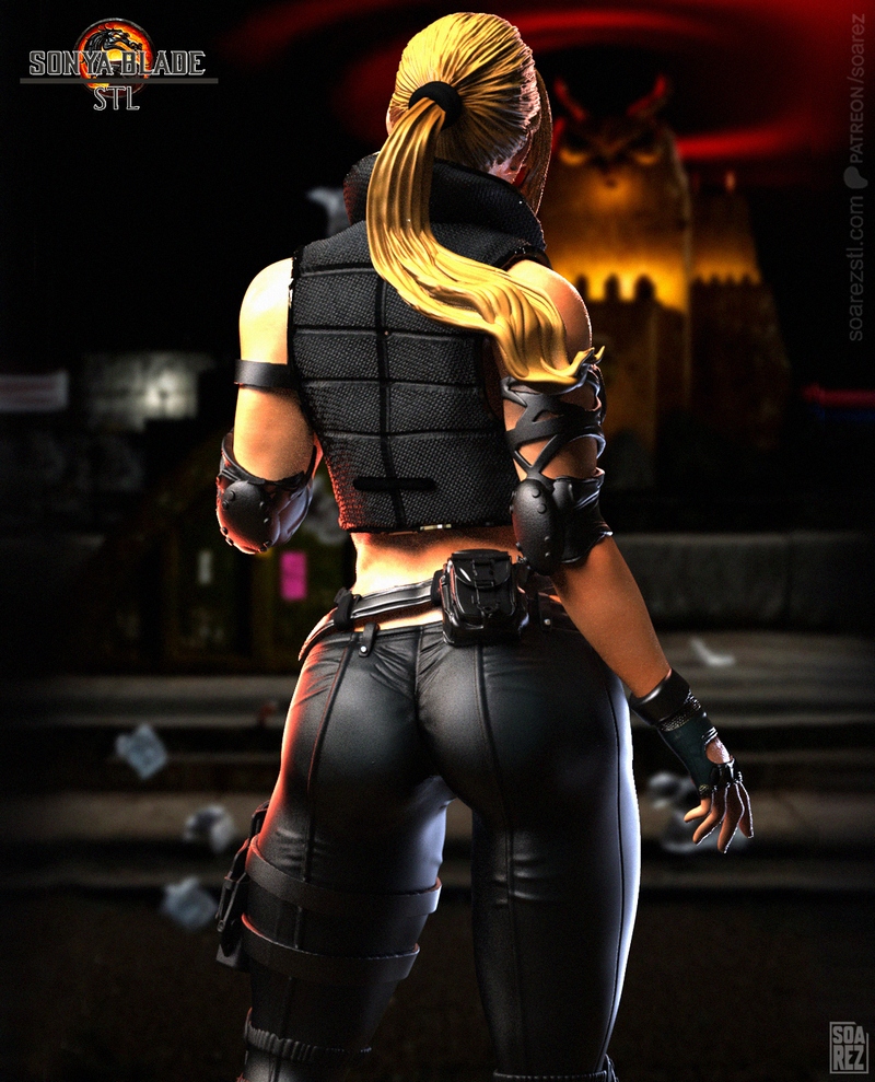 Soarez 3D – Sonya Blade – Mortal Kombat – 3D Print Model