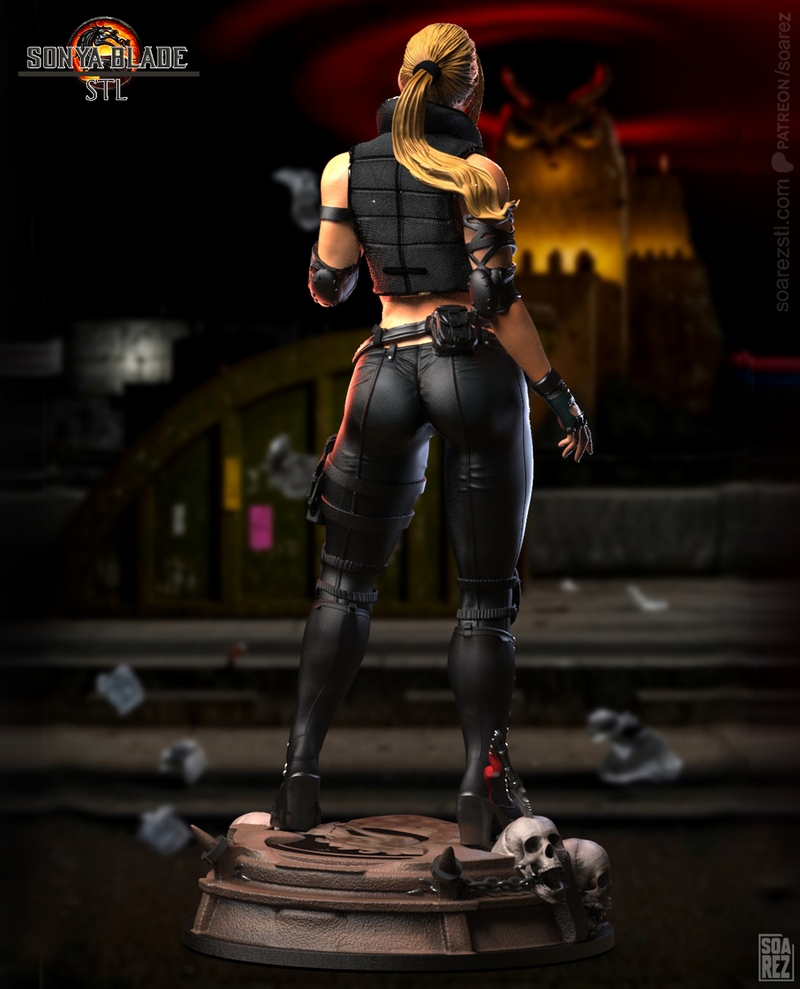 Soarez 3D – Sonya Blade – Mortal Kombat – 3D Print Model