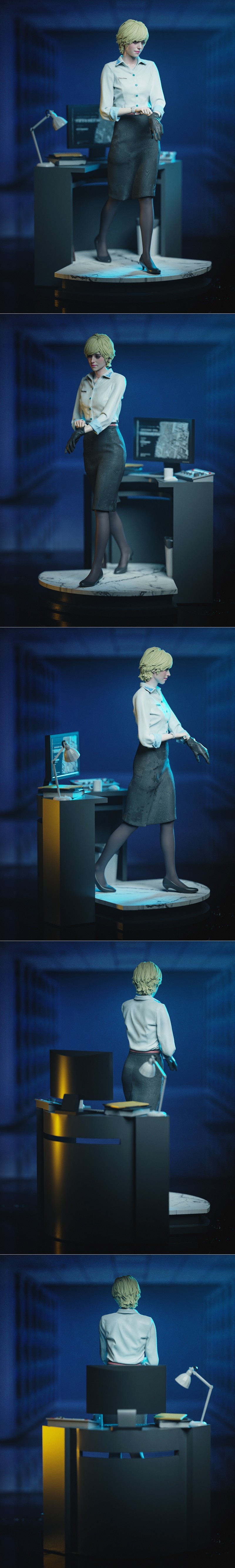 Yongblood Sculpture – Sherry Birkin – Resident Evil Requiem – 3D Print Model STL