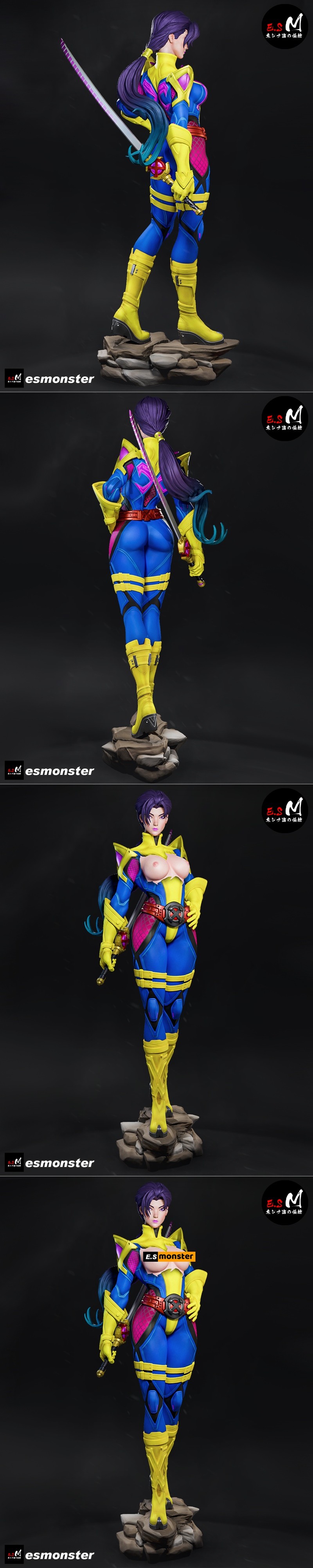 E.S.怪物 - 莫斯科女武神 2026 3D打印模型|E.S Monster – Psylocke May 2026 – 3D Print Model STL