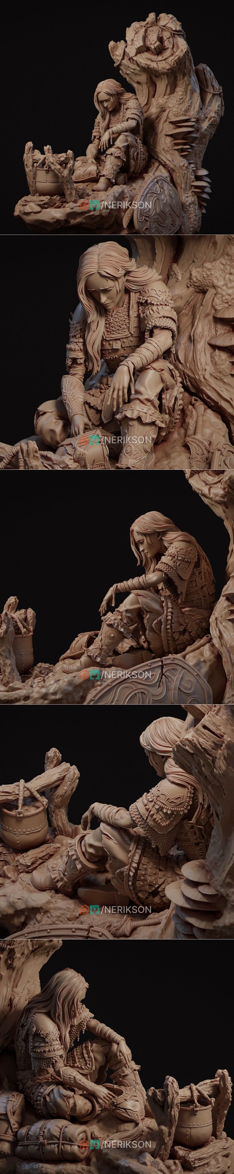 Nerikson – A moment of Rest – 3D Print Model STL