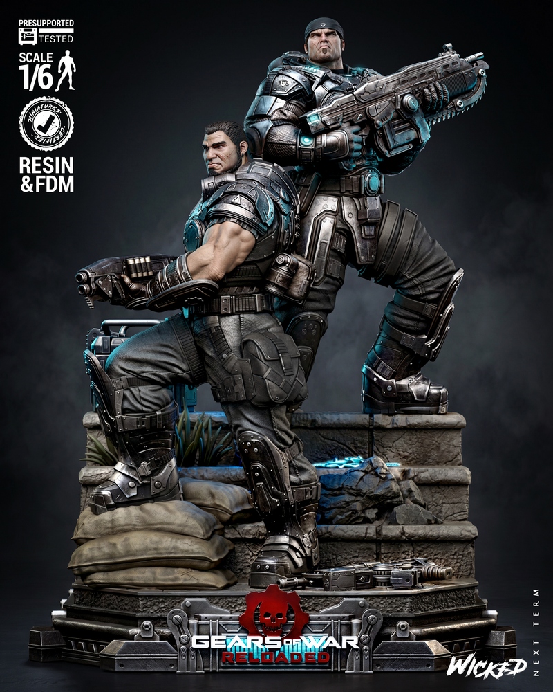 Wicked – Gears of War Diorama – 3D Print Model