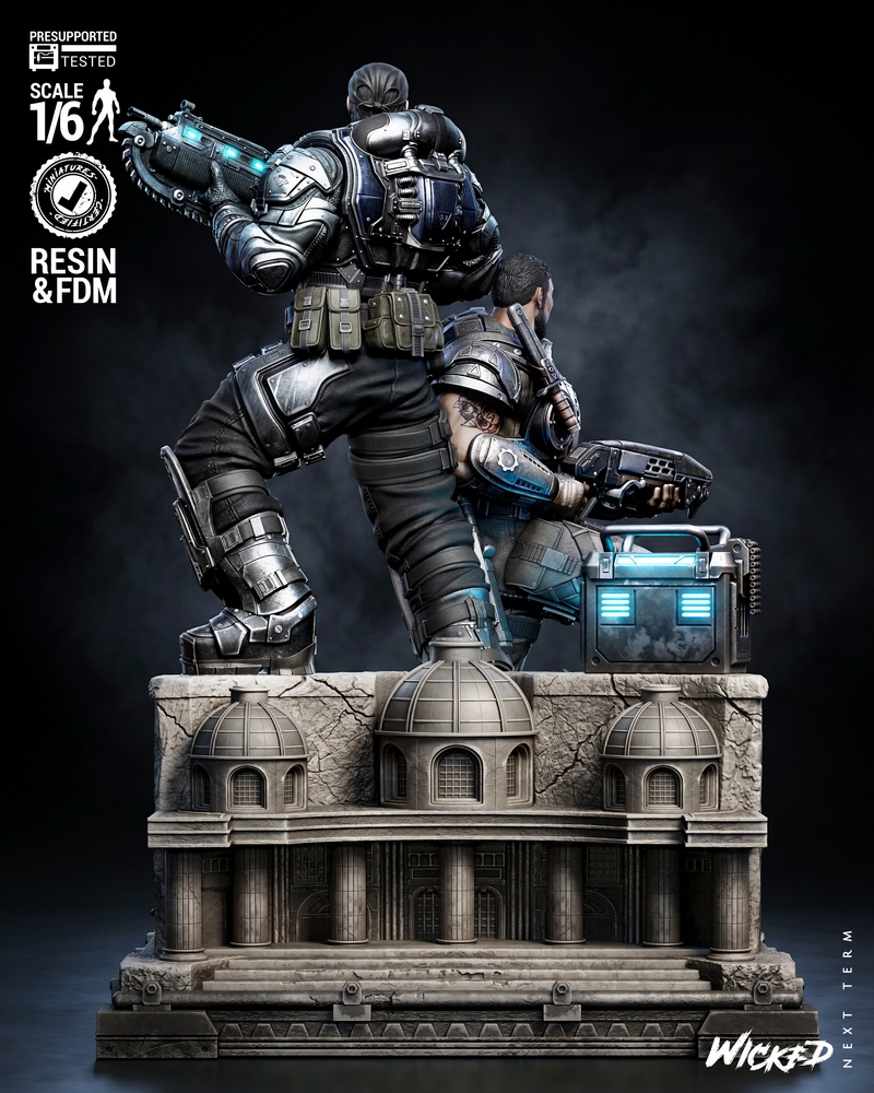 Wicked – Gears of War Diorama – 3D Print Model