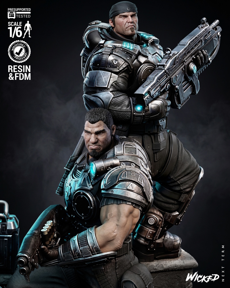 Wicked – Gears of War Diorama – 3D Print Model