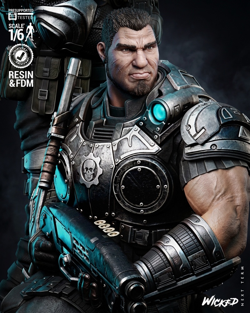 Wicked – Gears of War Diorama – 3D Print Model