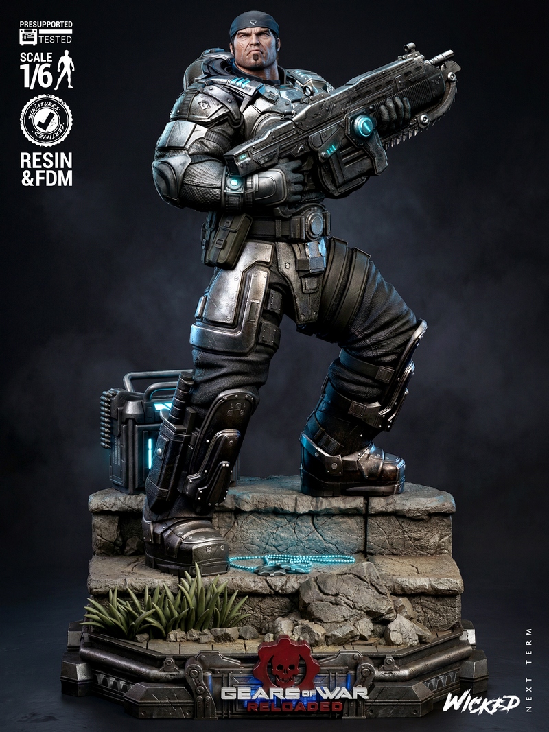 Wicked – Marcus Fenix Sculpture – 3D Print Model