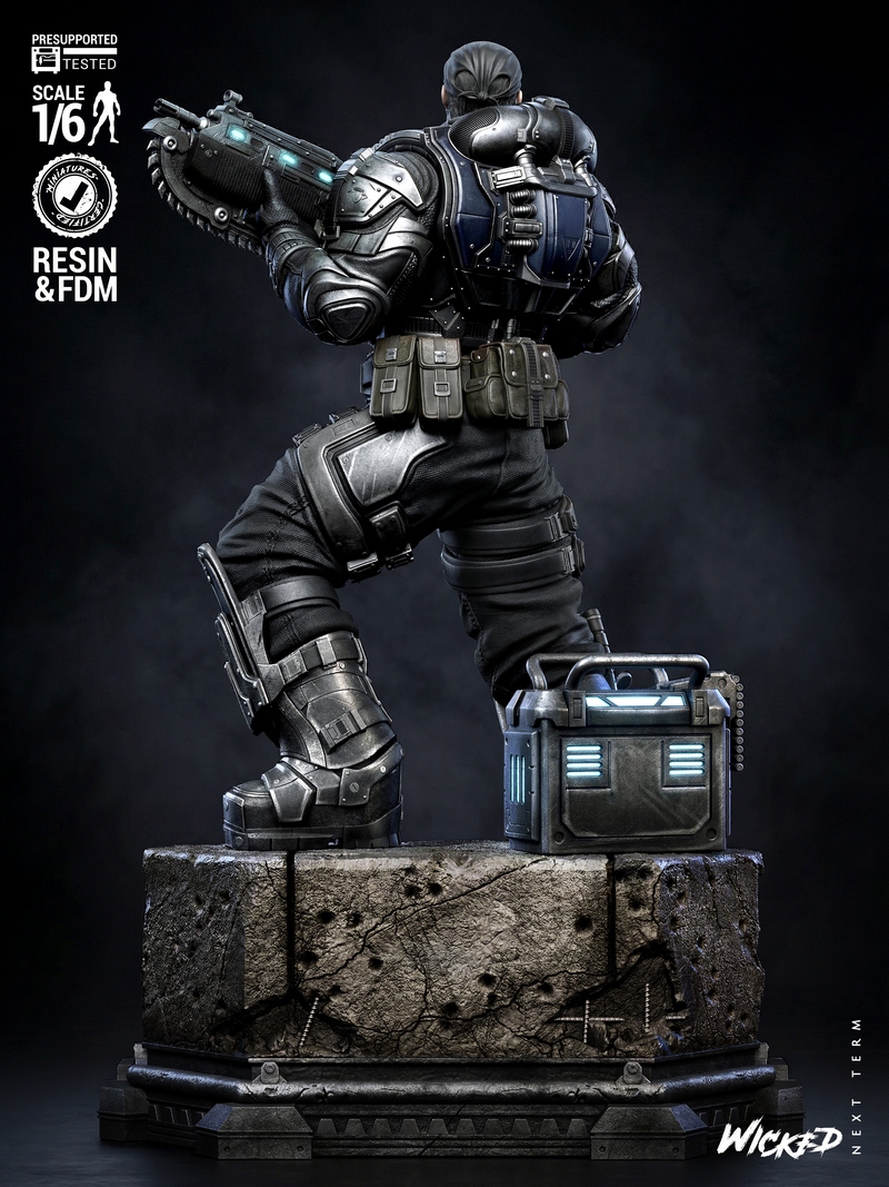 Wicked – Marcus Fenix Sculpture – 3D Print Model