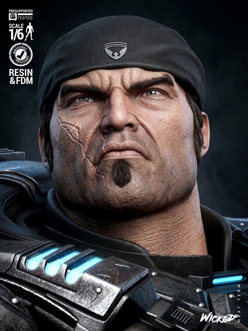 Wicked – Marcus Fenix Sculpture – 3D Print Model