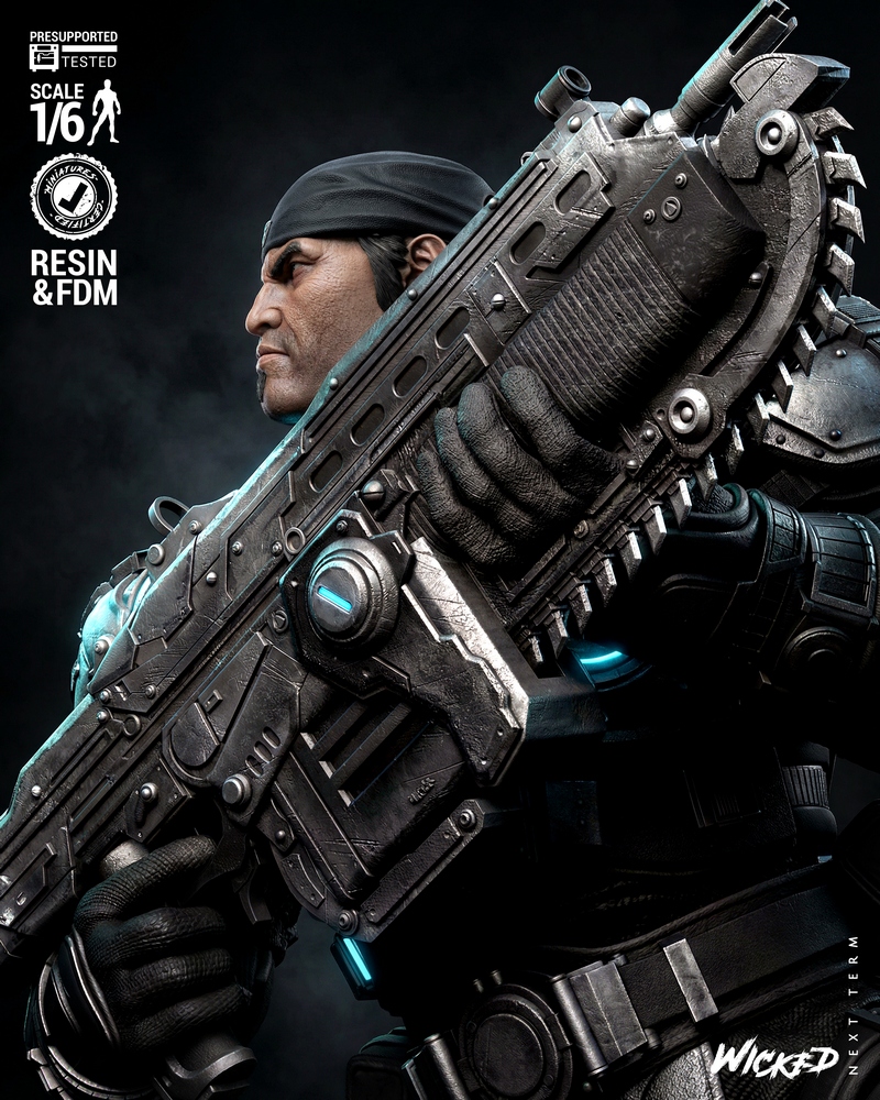 Wicked – Marcus Fenix Sculpture – 3D Print Model