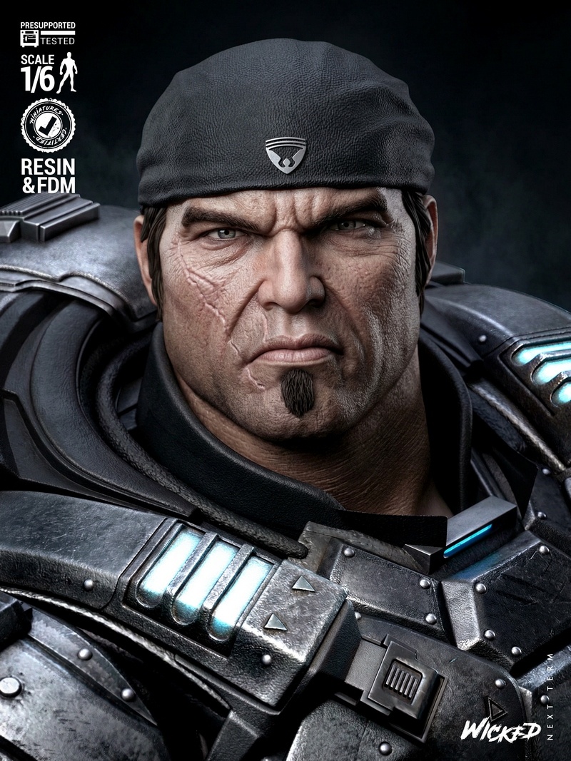 Wicked – Marcus Fenix Sculpture – 3D Print Model