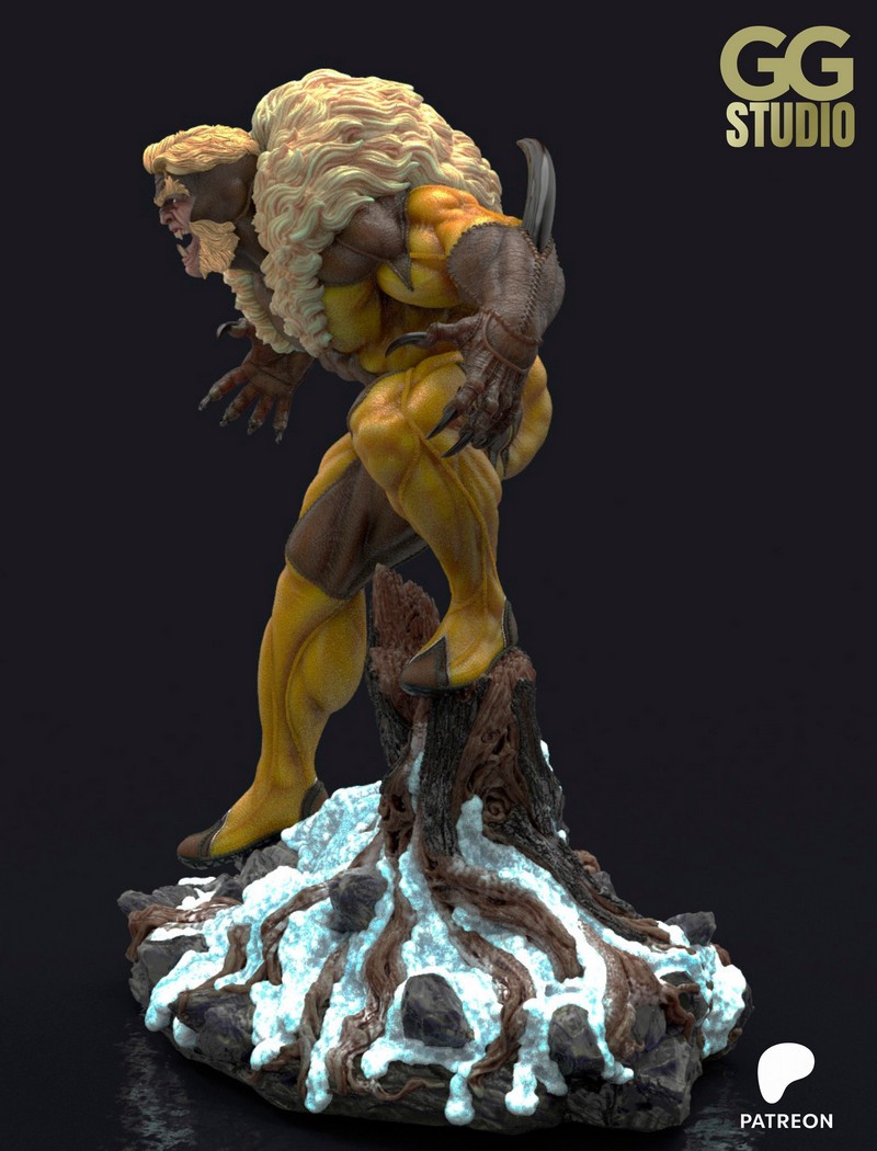 CG Studio – Sabretooth – Marvel Comics – 3D Print Model