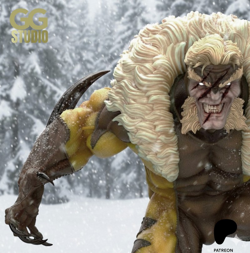 CG Studio – Sabretooth – Marvel Comics – 3D Print Model