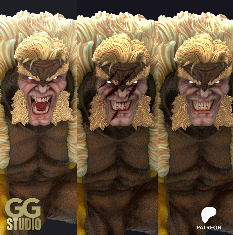 CG Studio – Sabretooth – Marvel Comics – 3D Print Model