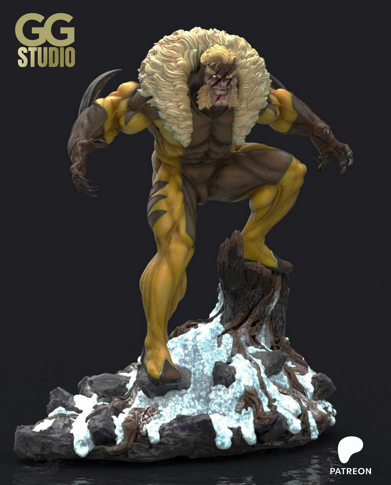 CG Studio – Sabretooth – Marvel Comics – 3D Print Model