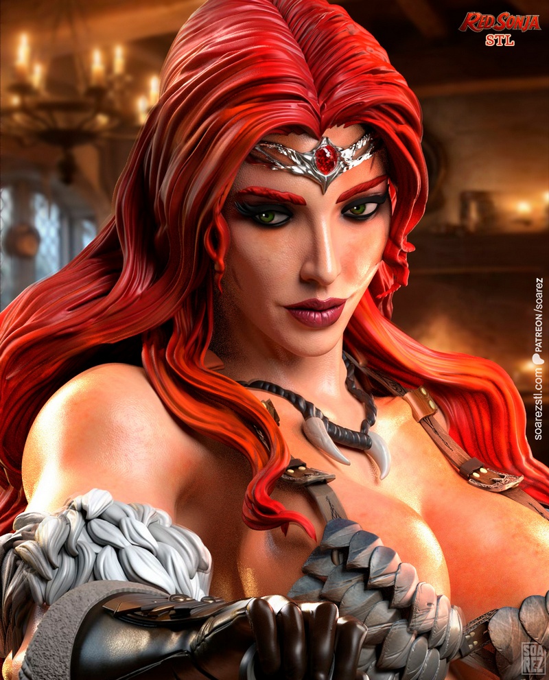 Soarez 3D – Red Sonja V.2 – 3D Print Model