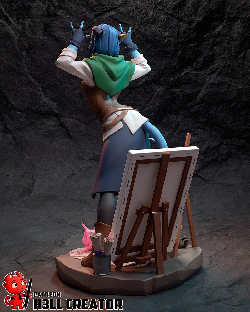 Hell Creator《杰斯特·劳佛雷》3D打印模型|Hell Creator – Jester Lavorre – The Mighty Nein – 3D Print Model