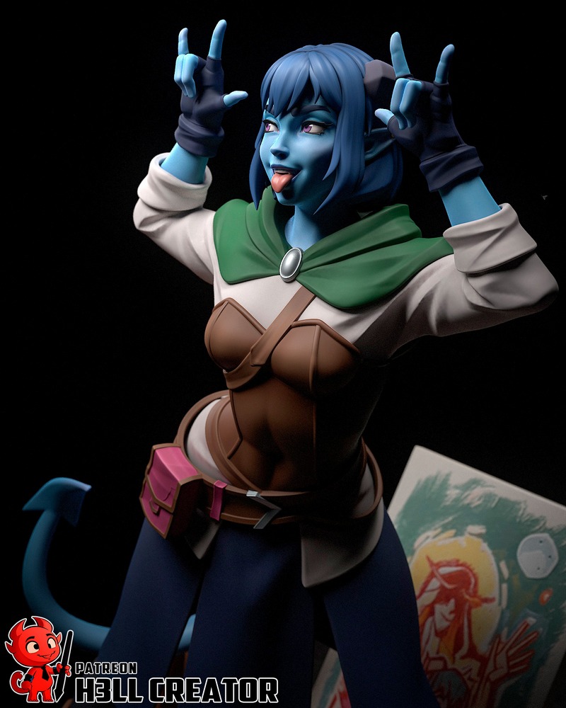 Hell Creator《杰斯特·劳佛雷》3D打印模型|Hell Creator – Jester Lavorre – The Mighty Nein – 3D Print Model